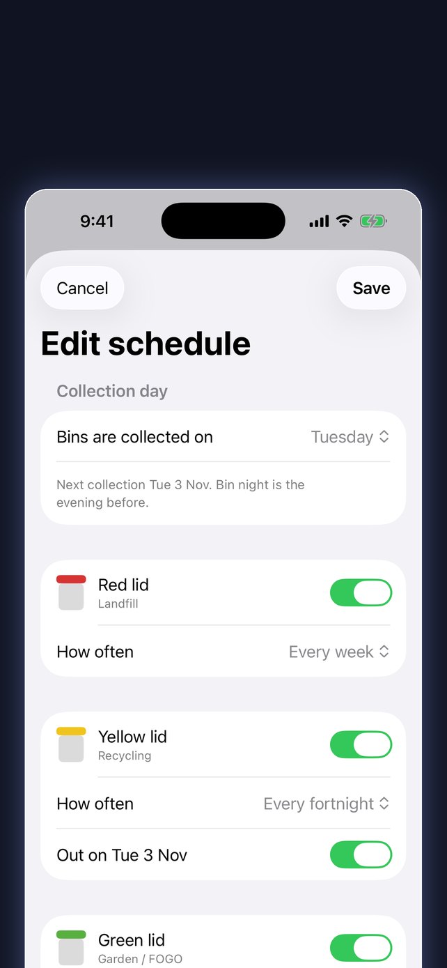 Bin Week: Bin Night Reminder screenshot 2